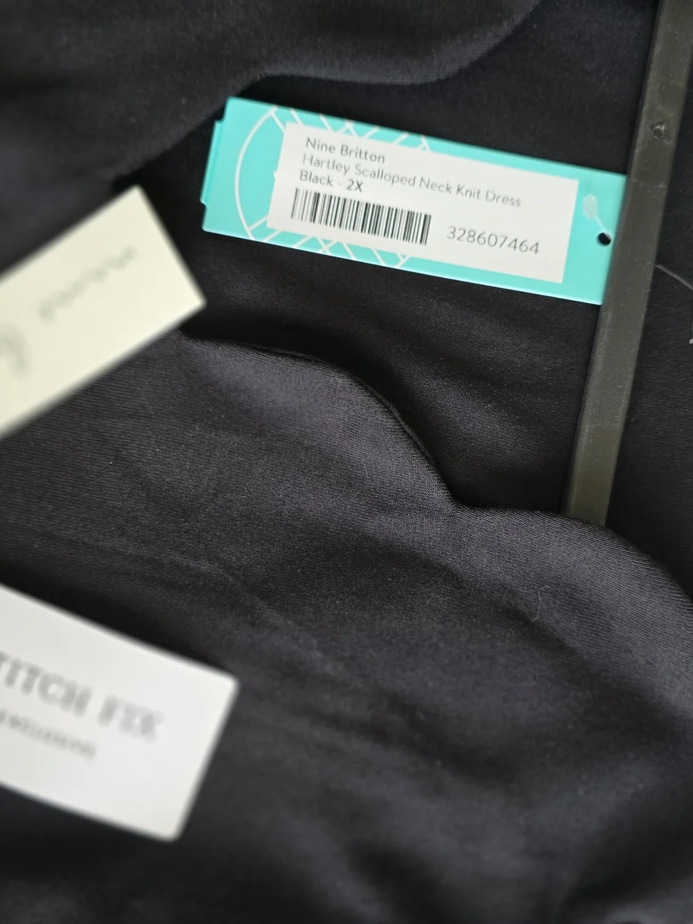 NWT nine britton Black V-Neck Short Sleeve Top Sz 2X
